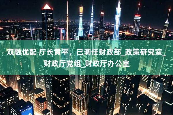 双融优配 厅长黄平，已调任财政部_政策研究室_财政厅党组_财政厅办公室